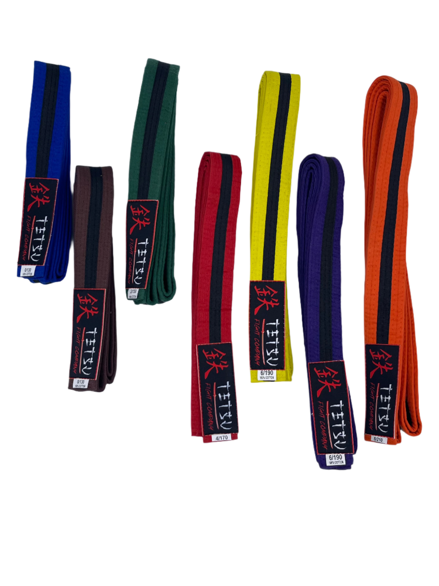 Double Wrap Solid Belt w/ Black Stripe