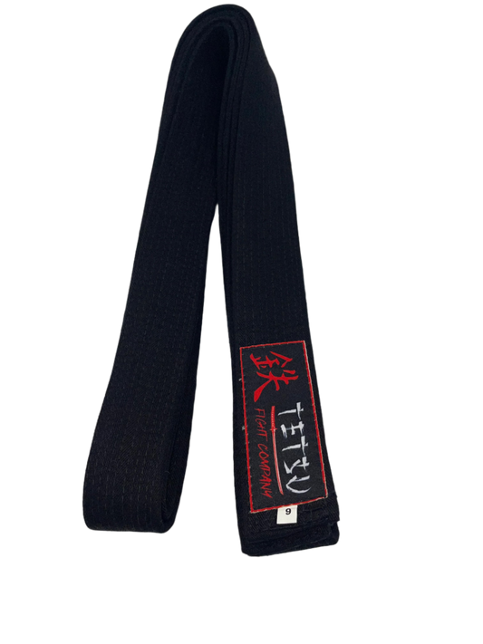 2" Wide Solid Black Belt