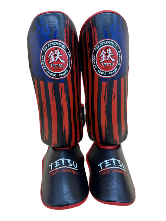 Patriotic Leather Shin Insteps