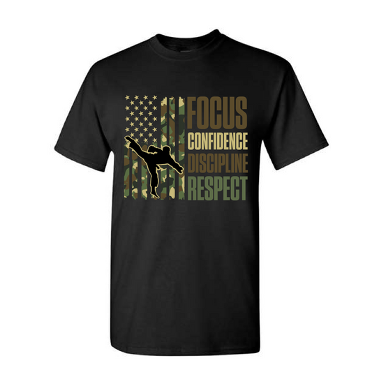 Camo American Flag T-Shirt